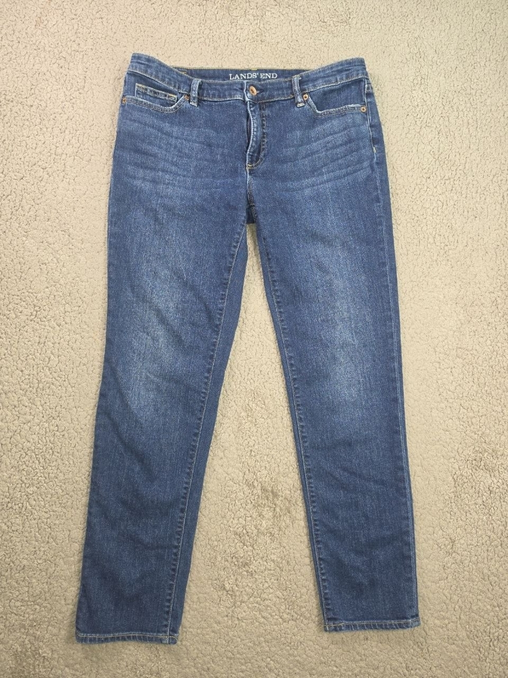 Lands' End Women's Dark Blue Skinny Jeans